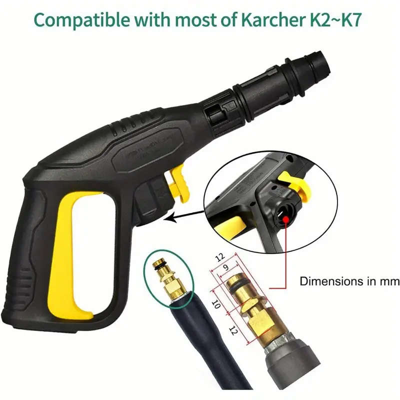 High Pressure Washer Trigger Gun Spray Gun Washer Accessory Kit for Karcher K2 K3 K4 K5 K6 K7
