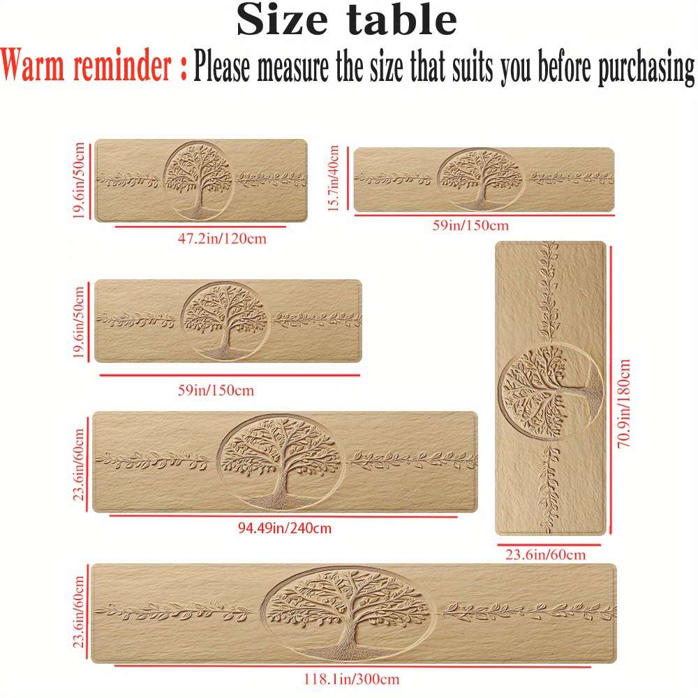 1Pc 24x118inch 60x300cm Floor Mat