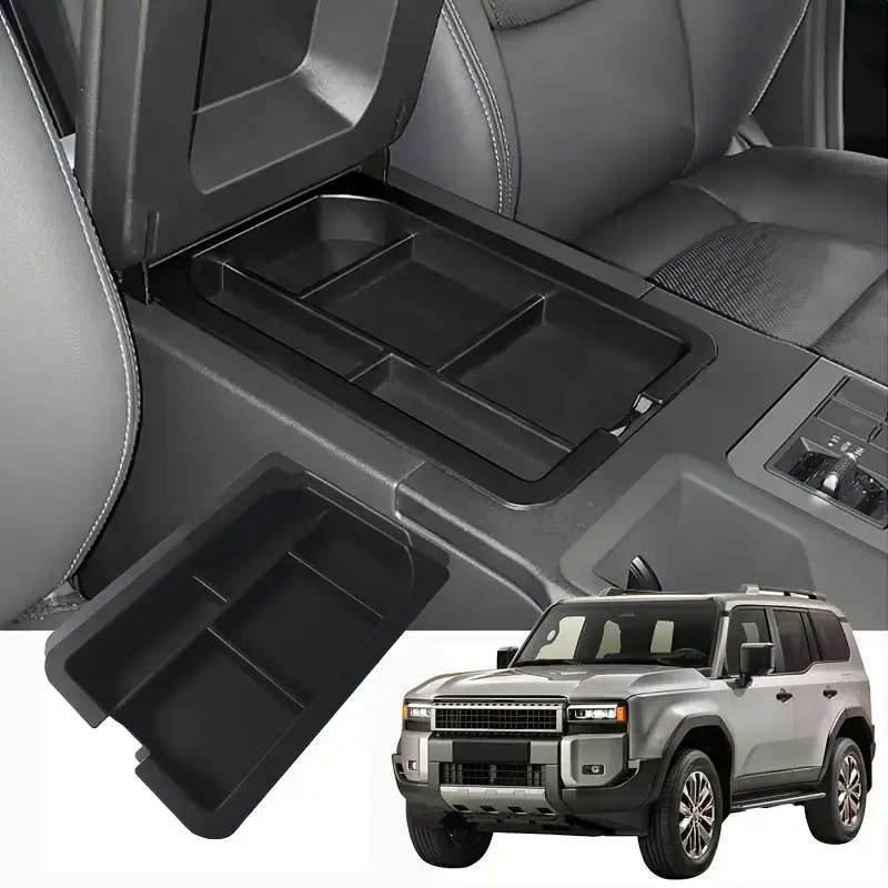 Armrest Box Secondary Storage Organizer For Toyota Land Cruiser Prado LC250