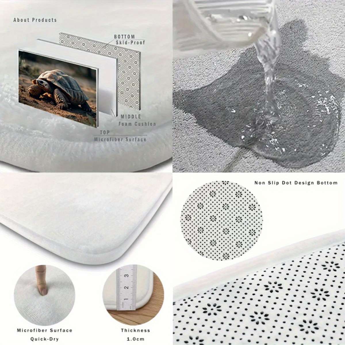 1Pc 40x60cm 15.75x23.62inch Floor Mat