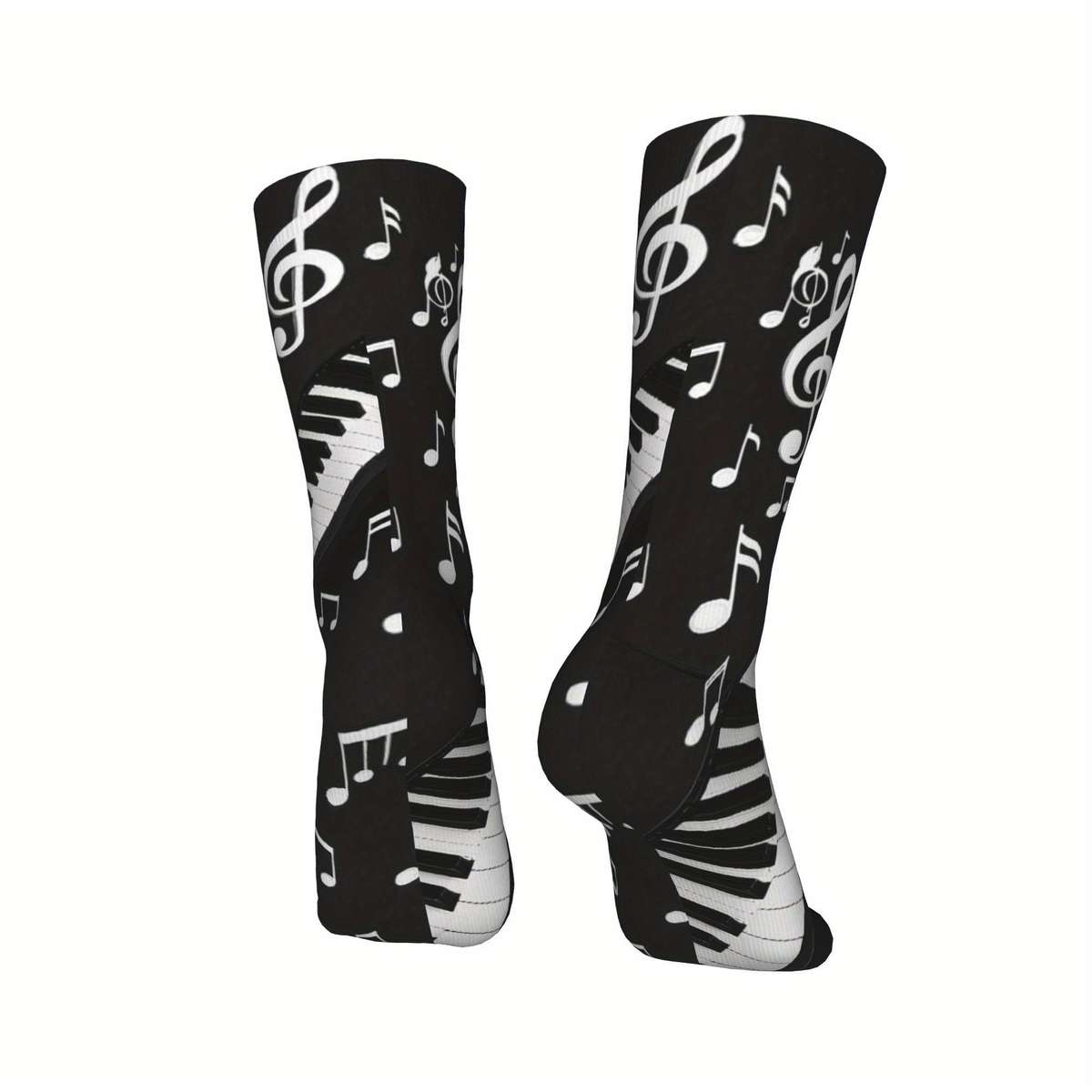 1 Pair Black One Size Socks