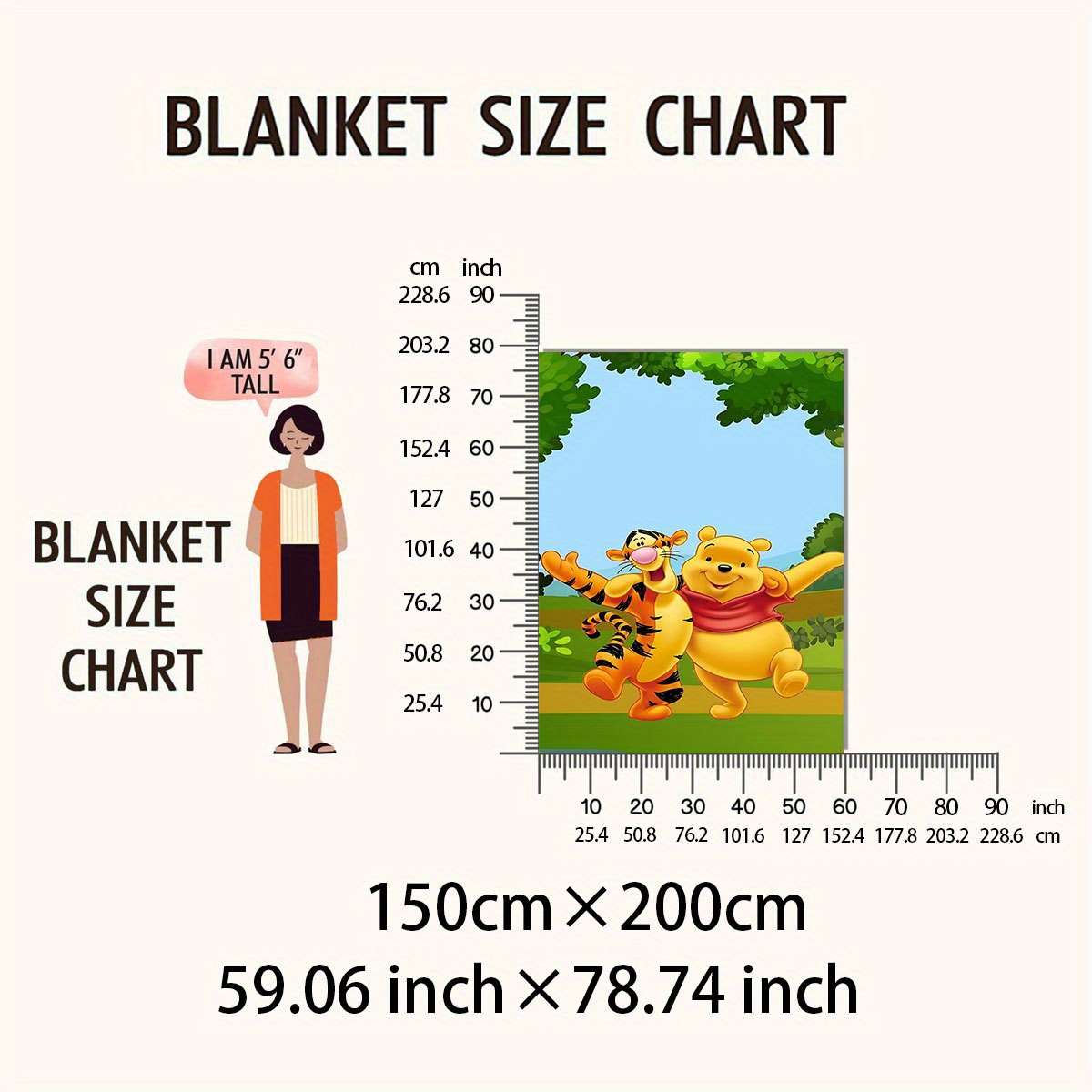 1ps Blanket Size 150Cmx200Cm