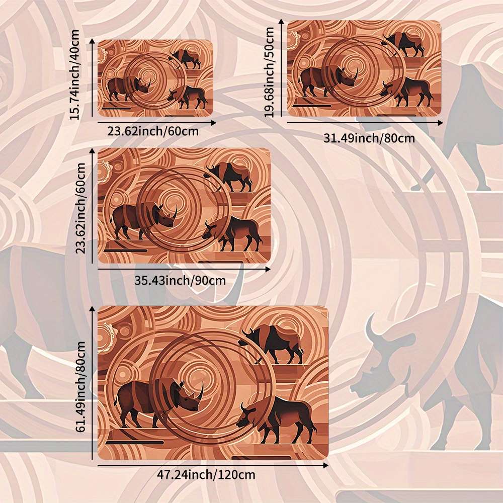 1Pc 23.62x35.43inch 60x90cm Floor Mat