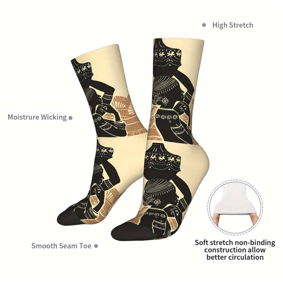 1 Pair Multicolor One Size Socks
