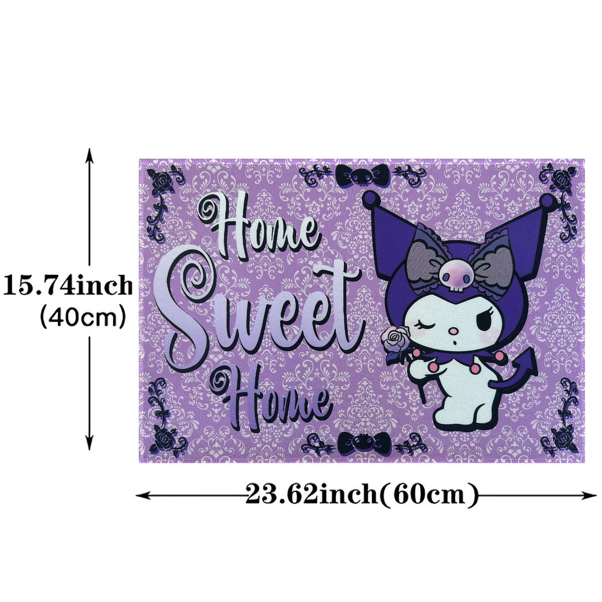 Purple 19.68x31.49inch 50x80cm Floor Mat
