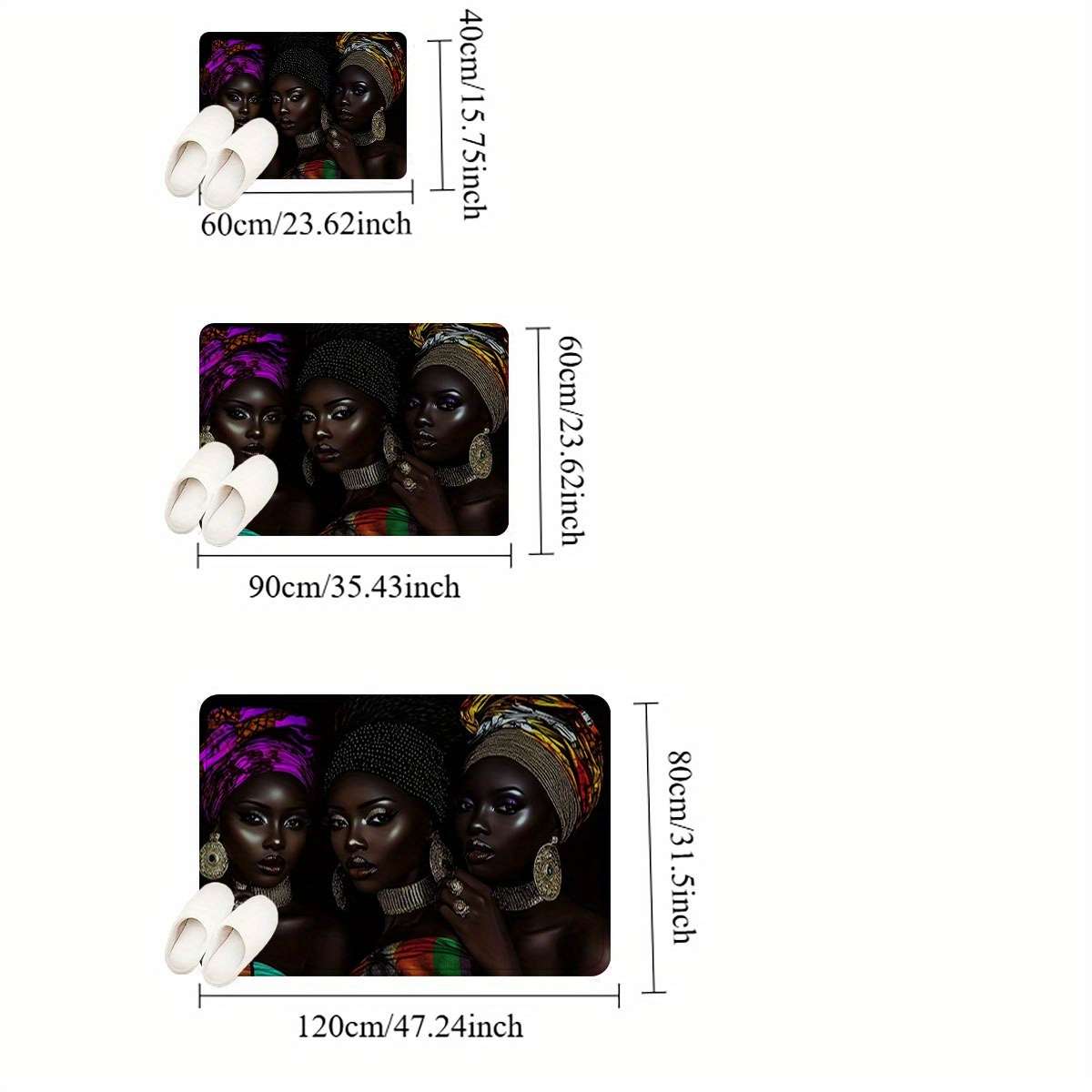 1Pc 40x60cm Floor Mat