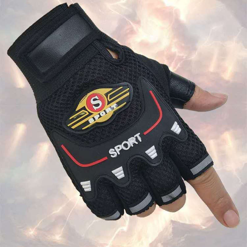 1 Pair Black One Size Outdoor Sports Gloves