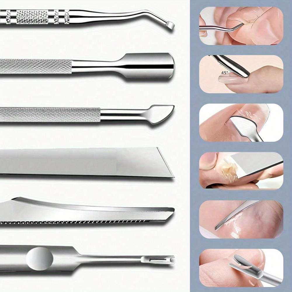 6pcs nail enhancement set stainless steel nail clippers nail clippers nail enhancement file