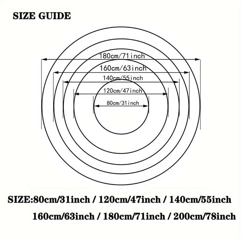 1Pc 180cm 71inch Floor Mat