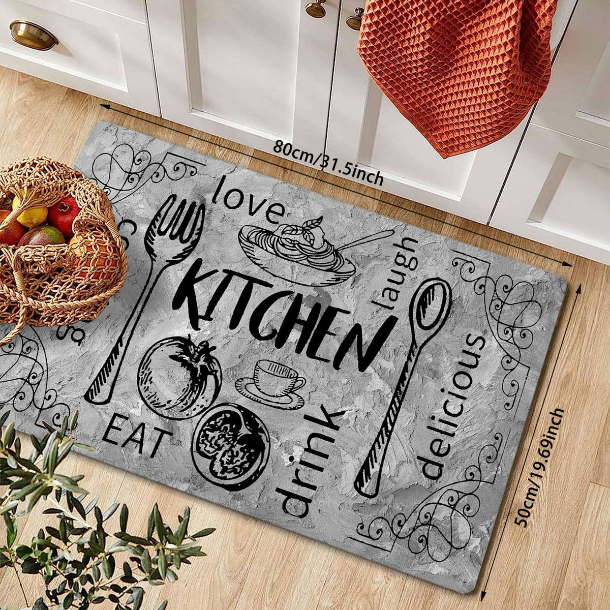 1Pc 23.6x70.9inch 60x180cm Floor Mat