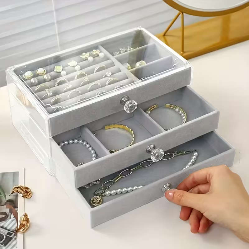 Multi Layer Drawer Jewelry Storage Box