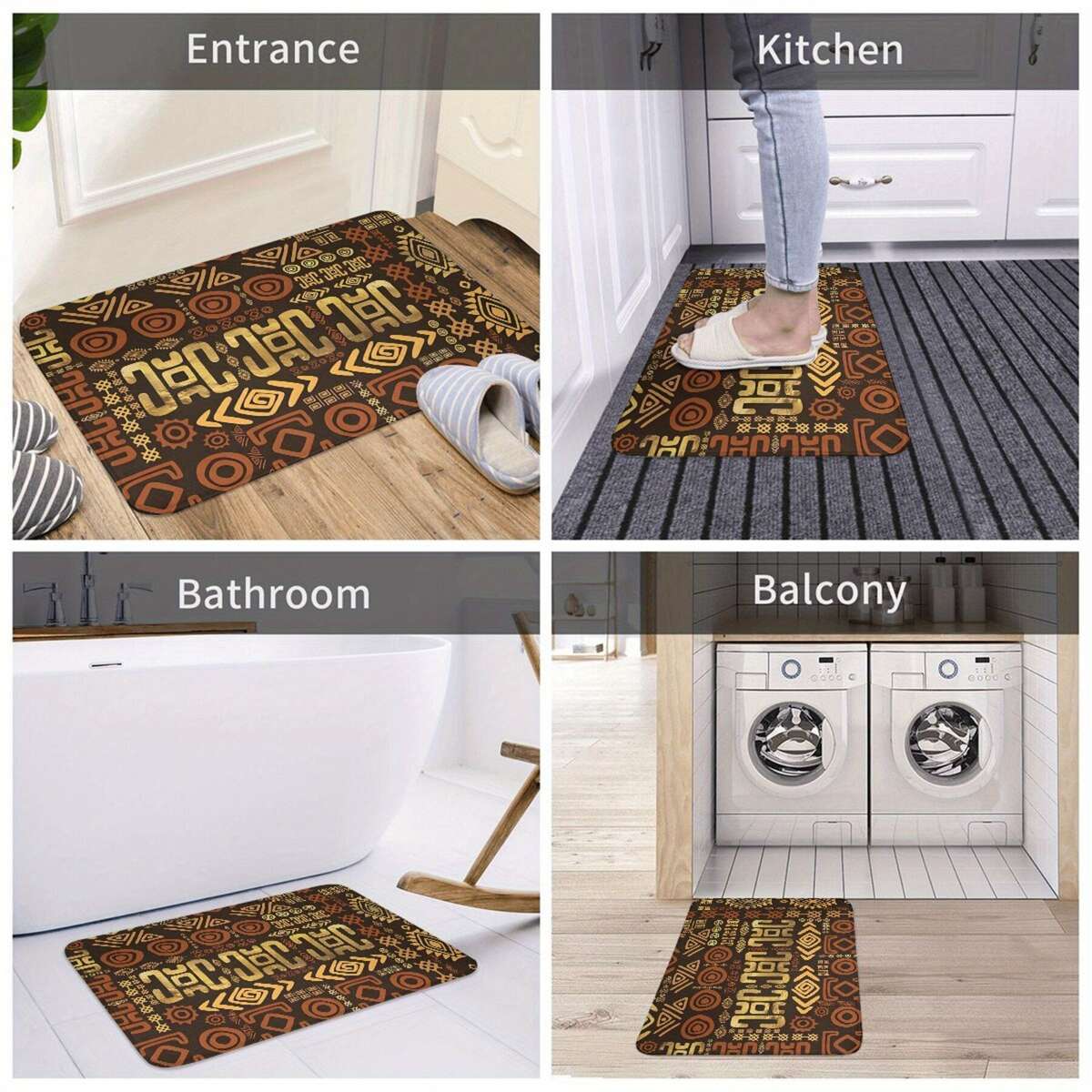 1Pc Art 40x60cm Floor Mat