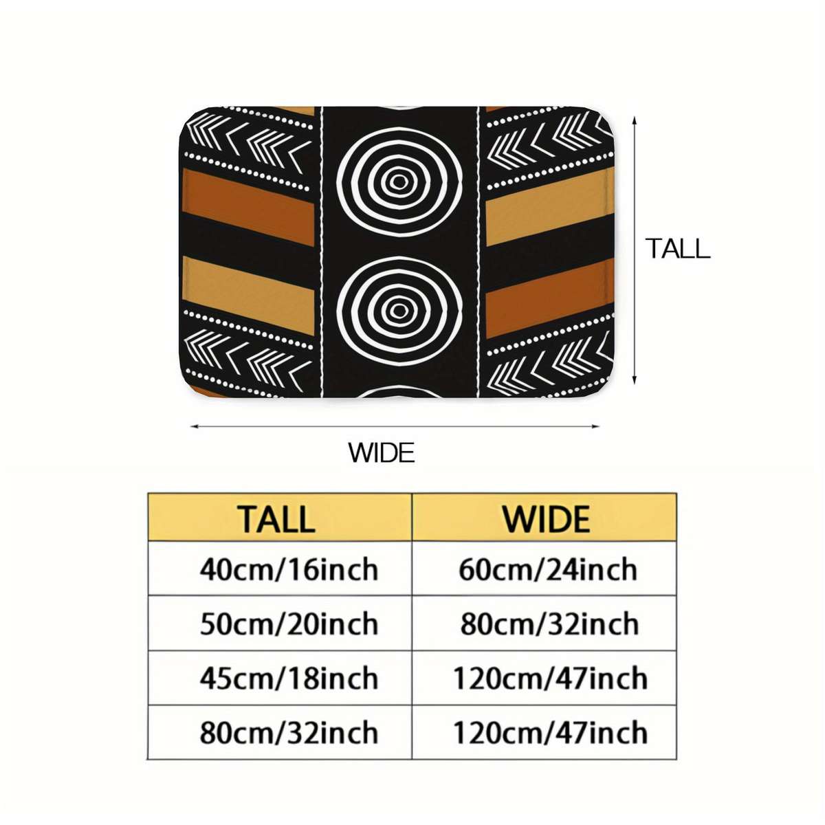 1Pc MultiColor 50x80cm Floor Mat