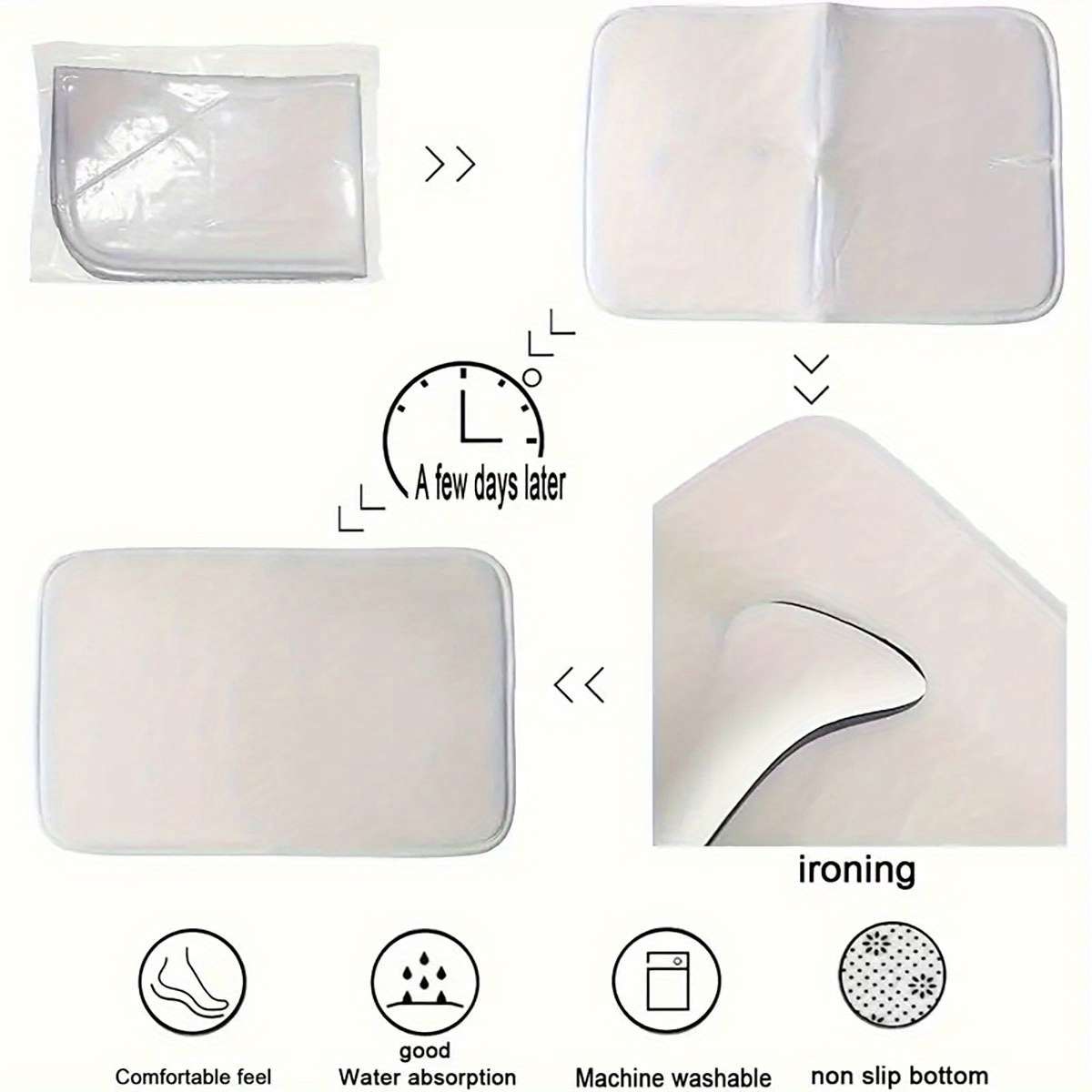 1Pc 60x90cm Floor Mat