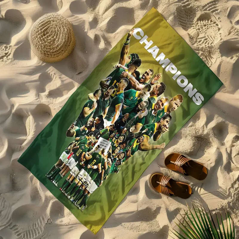 CHAMPIONS Beach Towel - Soft Microfiber, Windproof & Warm, Perfect for Beach