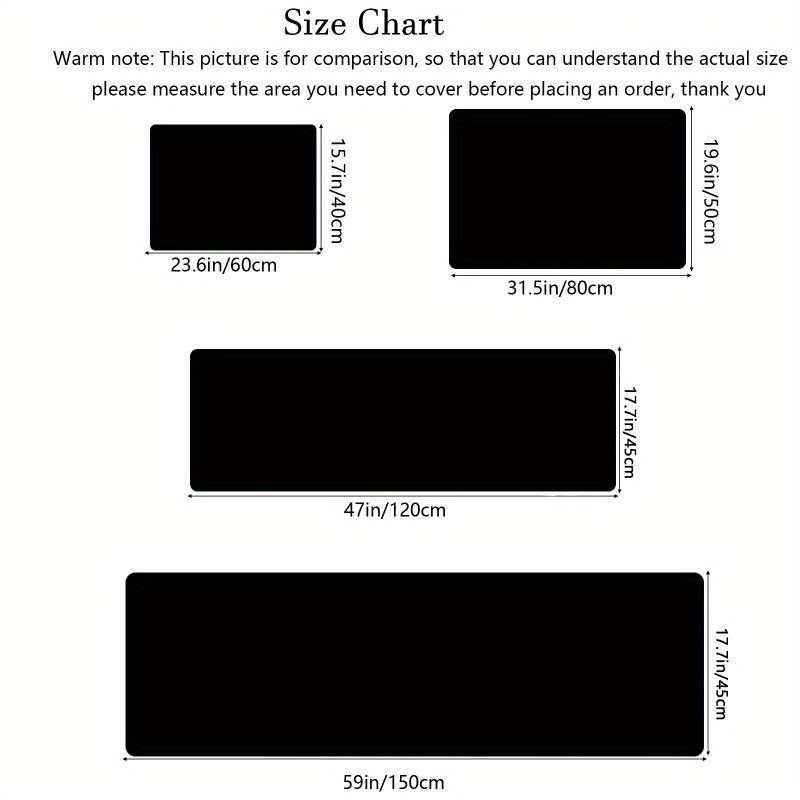 1Pc 17.7x47.2inch 45x120cm Floor Mat