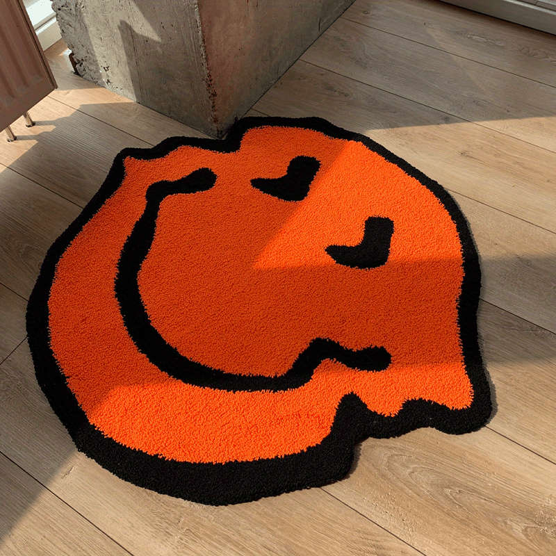 Orange 80x80cm 31.5x31.5inch Floor Mat