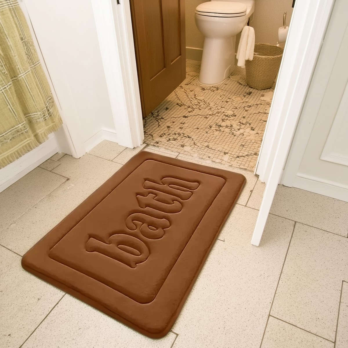 1Pc Light Gray 40x60cm 15.7x23.6inch Floor Mat