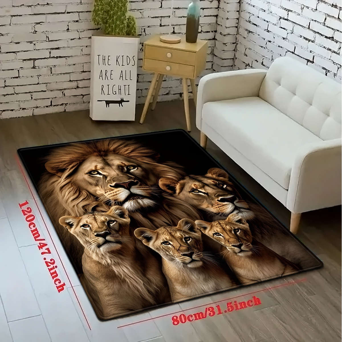1Pc 120x160cm Floor Mat