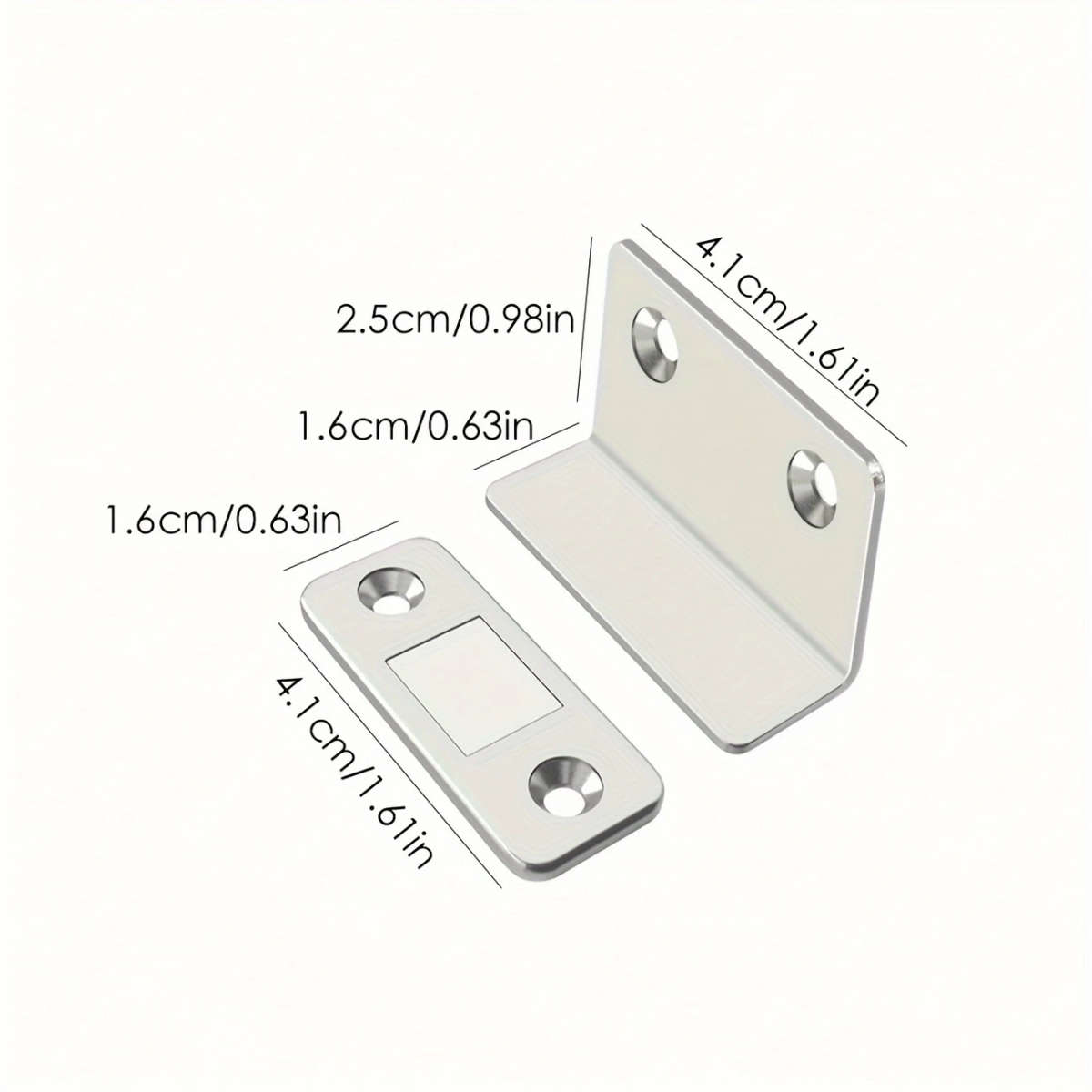L Shaped Magnetic Suction Door Drawer Wardrobe Door Latch Door Closer