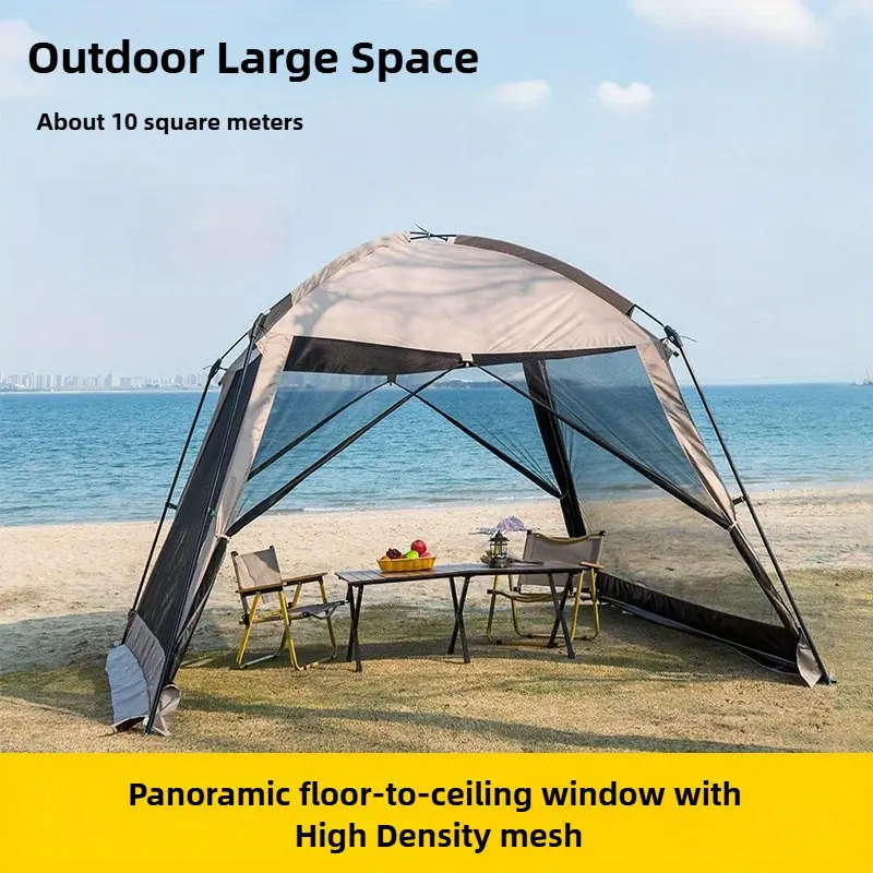 4-6 Person Family Camping Tent with Screen Window and Mosquito Net