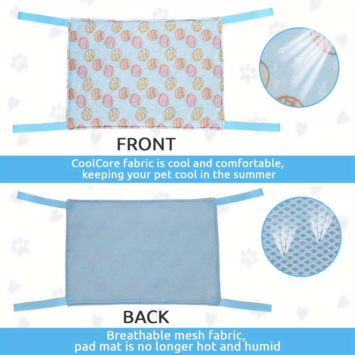 Light Blue Cooling Pad 49x34cm