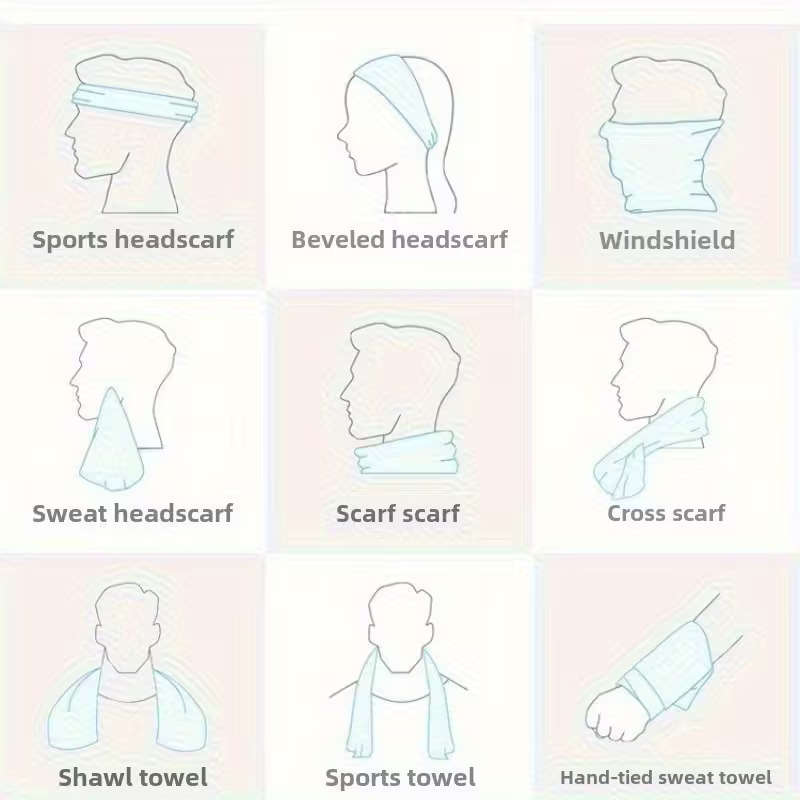 1pc Box Cooling Towel Green