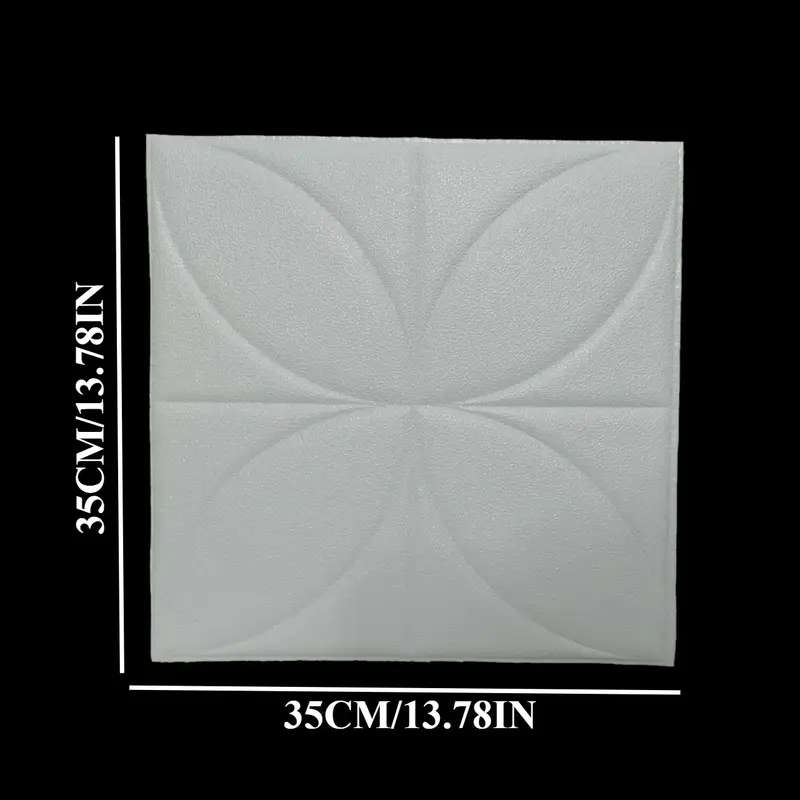 40-Piece 3D Foam Wall Tile Sticker Set