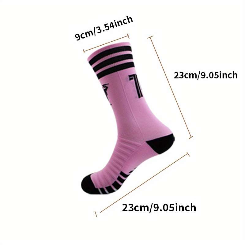 1 Pair White Red 7  Socks