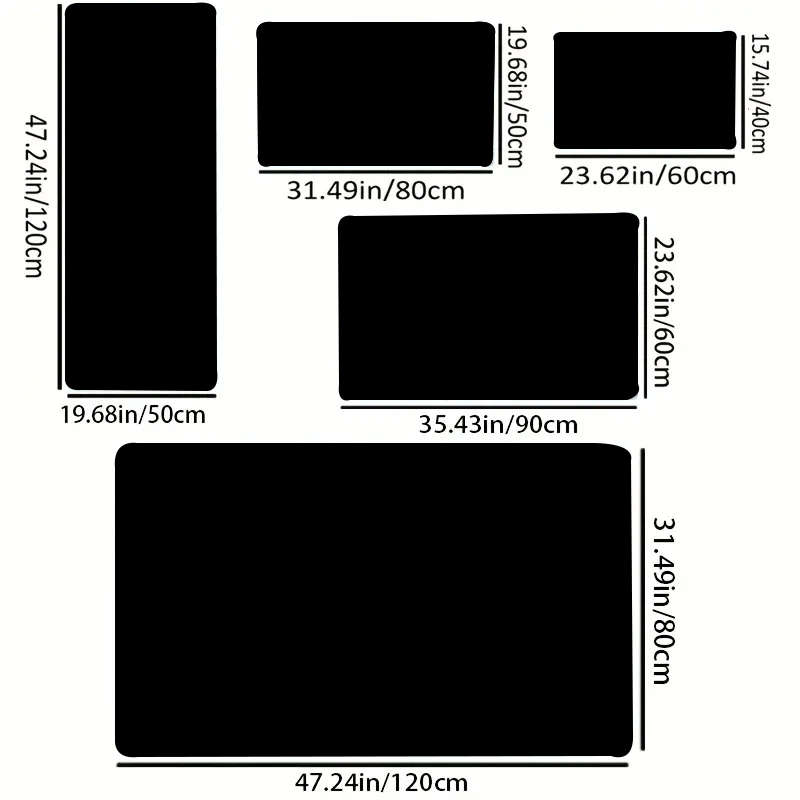 1Pc 120x160cm Floor Mat