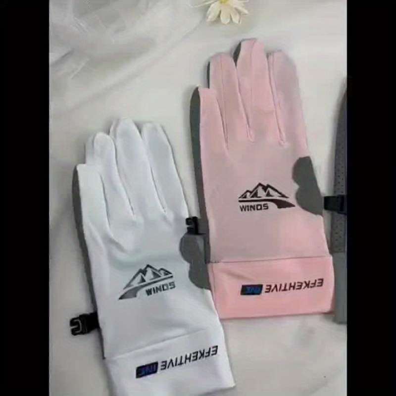 1 Pair White Size M Outdoor Sports Gloves