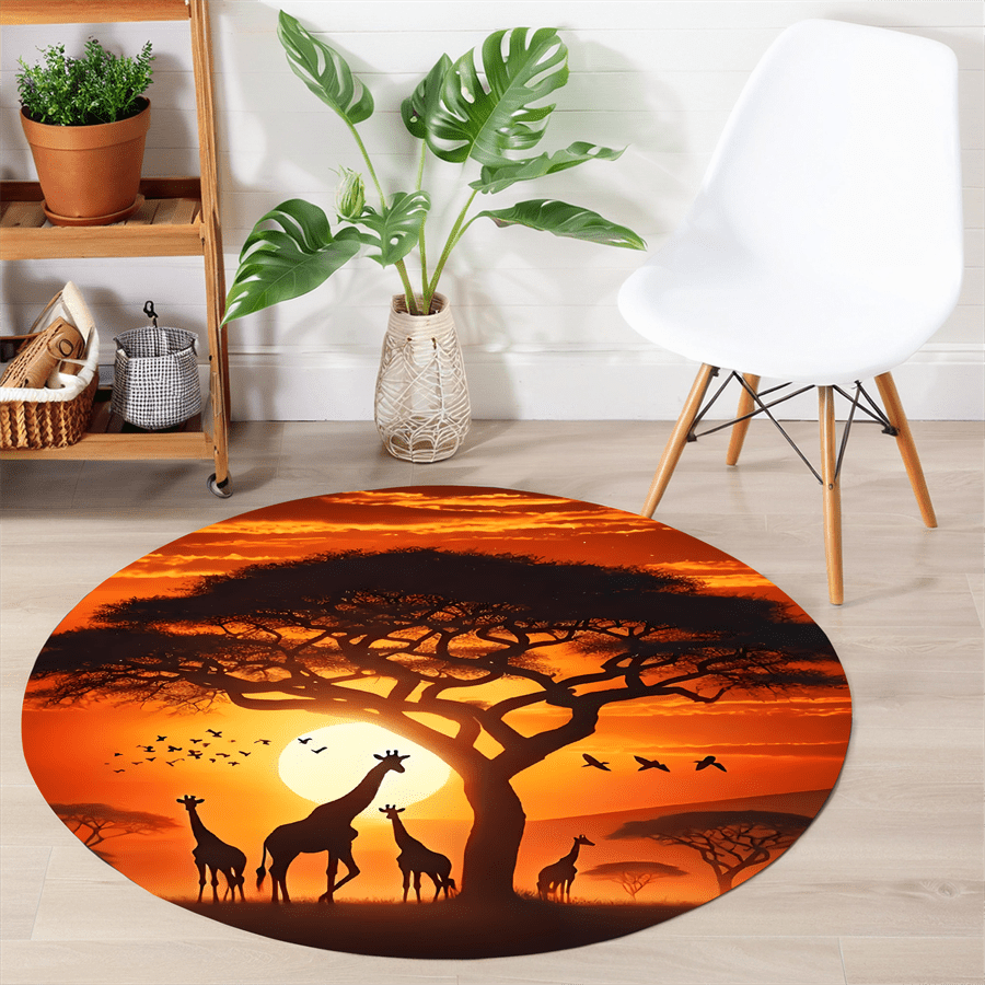 1Pc 39.4x39.4inch 100x100cm Floor Mat