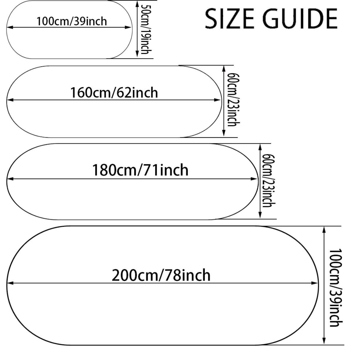 60x160cm 23x62inch Floor Mat