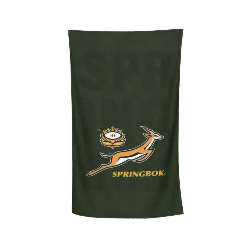 Springbok Rugby Beach & Bath Towel - Large Quick-Dry Microfibe