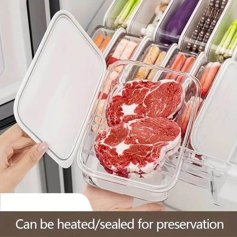 5pcs Kitchen Refrigerator Storage Containers with Lids