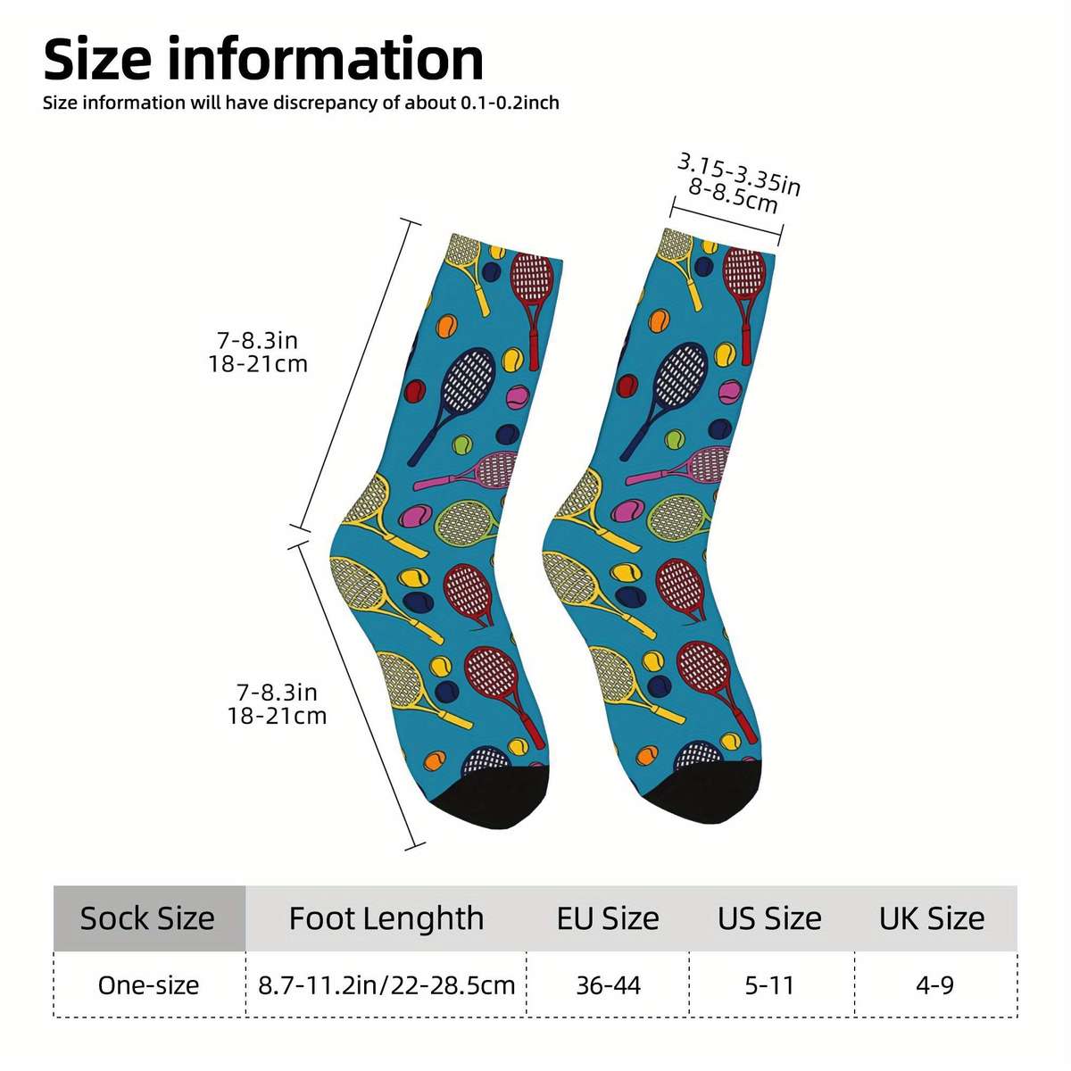 1 Pair Multicolor One Size Socks