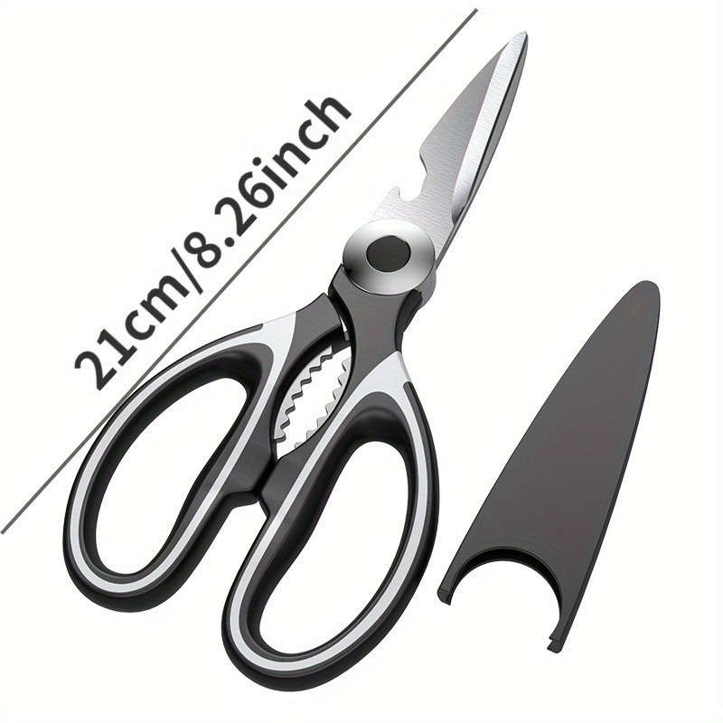 1pc Multi Functional Kitchen Scissors Stainless Steel Strong Chicken Bone Scissors Food Accessori