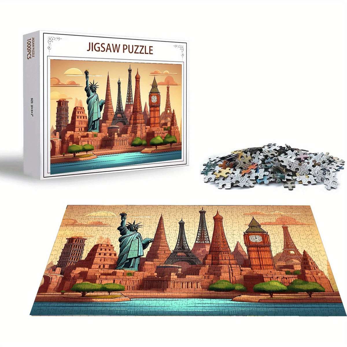 1000 Piece Mini Paper Jigsaw Puzzle
