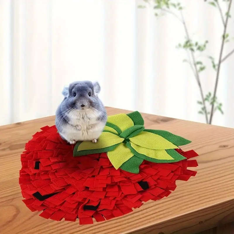 1pc Strawberry Shaped Slow Feeder Dog Sniffing Pad