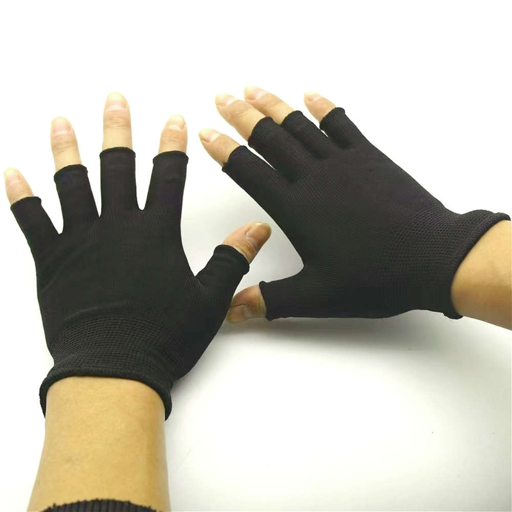1Pair Black Multi Purpose Work Gloves