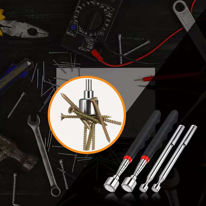3 in 1 Extendable Telescopic Magnetic Grabber Tool