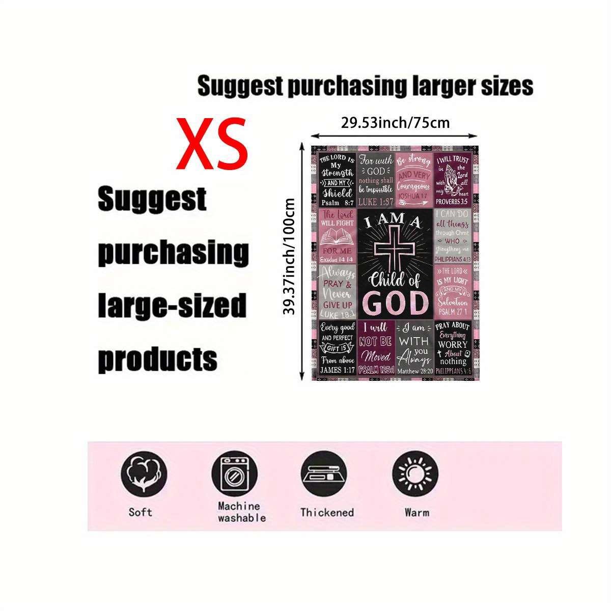 1ps Blanket Size 75X100Cm
