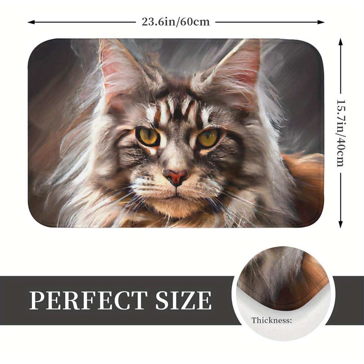 1Pc 50x80cm Art Floor Mat