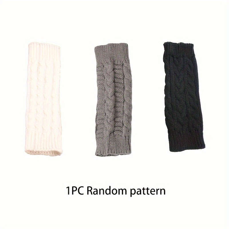 1 Pair Light Grey Warm Gloves