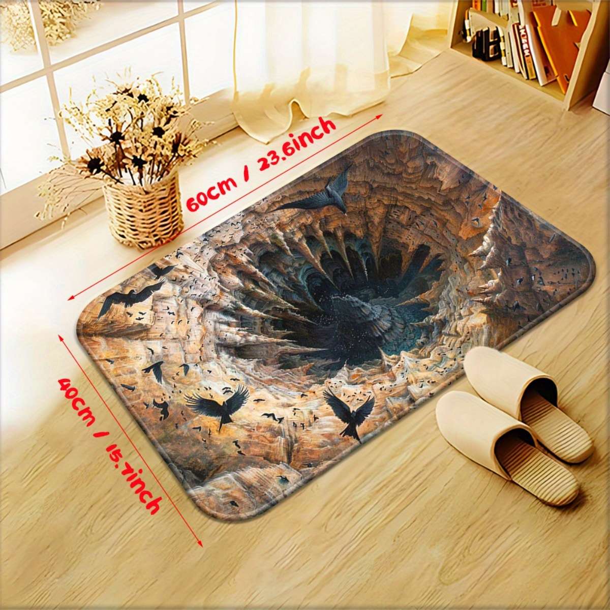 1Pc 23.6x35.4inch 60x90cm Floor Mat
