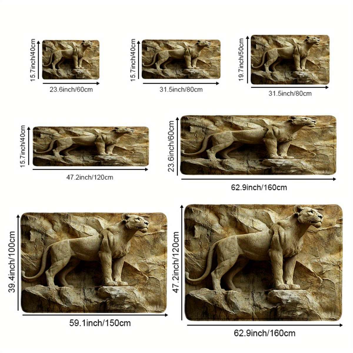 1Pc 40x60cm Floor Mat