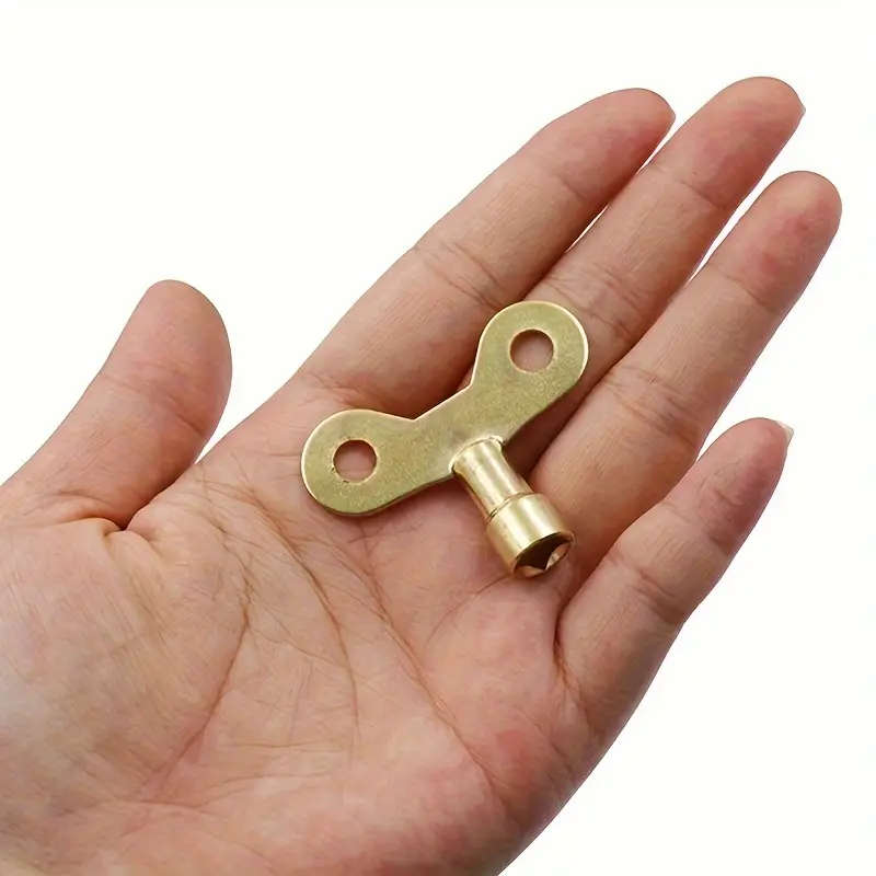 1pc Durable Metal Radiator Key Versatile Plumbing Tool for Air Valves Water Taps