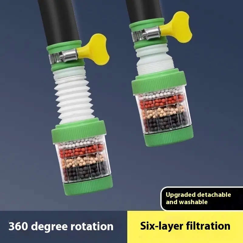 6-In-1 Water Dispenser Faucet With Filtration System Kitchen Sink Faucet