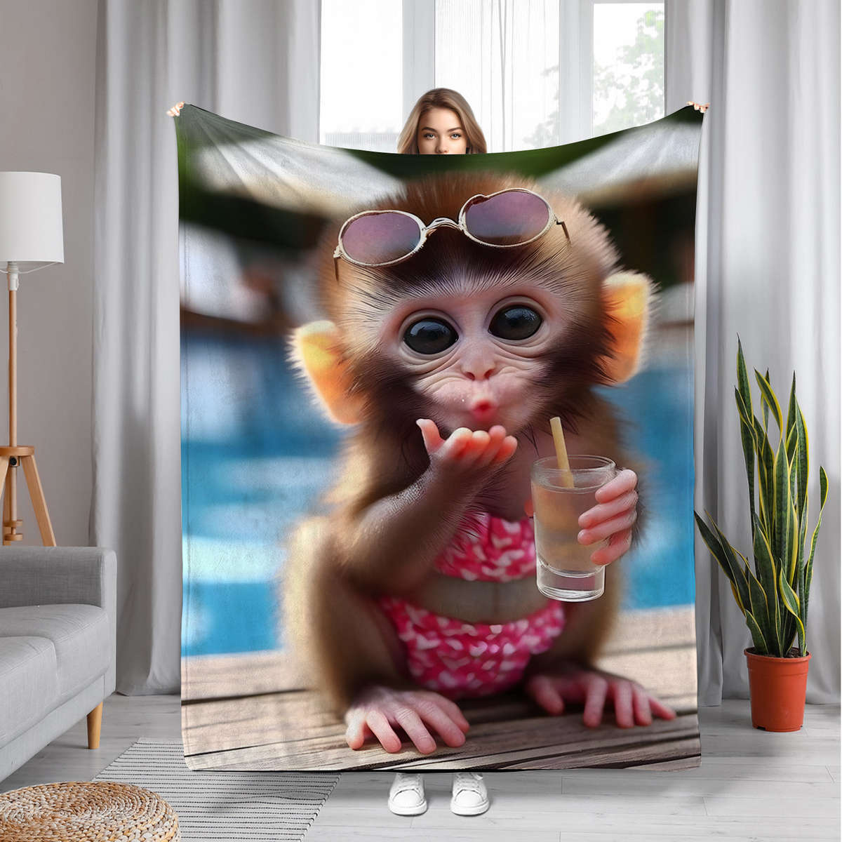 1ps Blanket Size 70X100Cm 27.59X39.37Inch