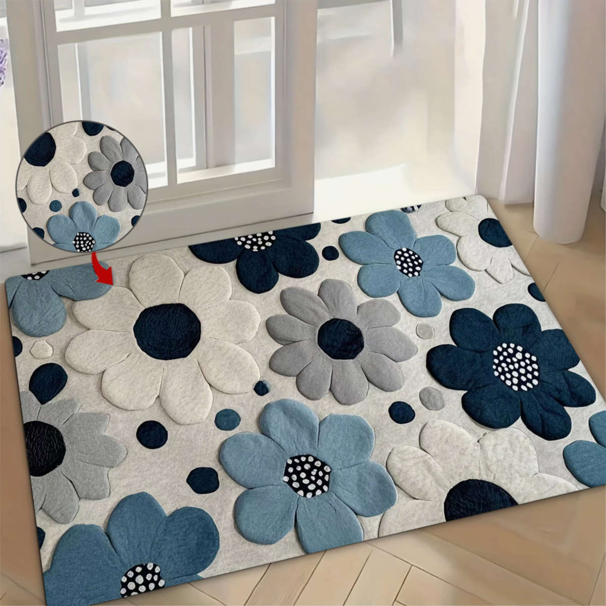 1Pc 5Ox8Ocm Floor Mat